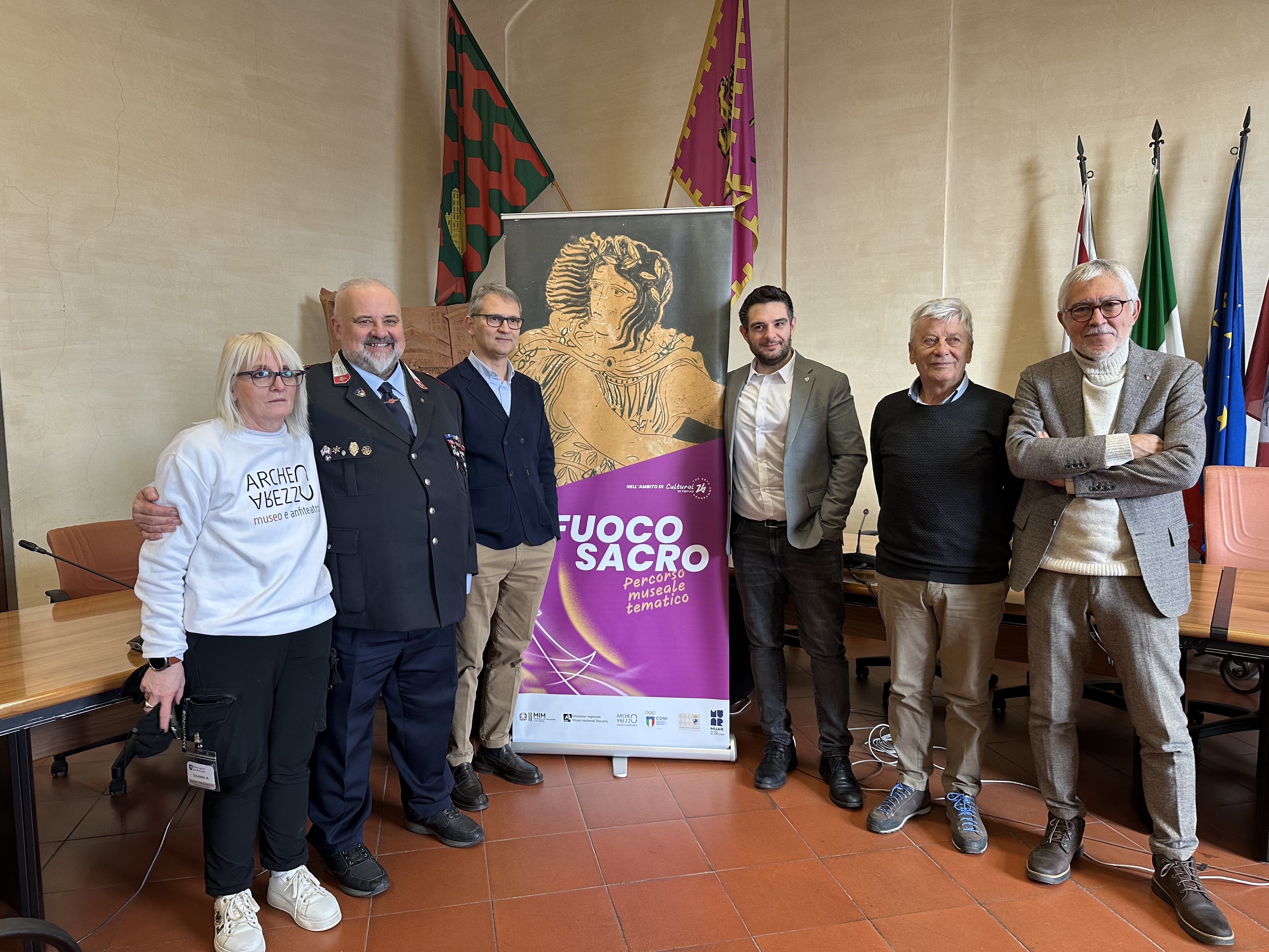 Comitato Arezzo fiamma olimpica