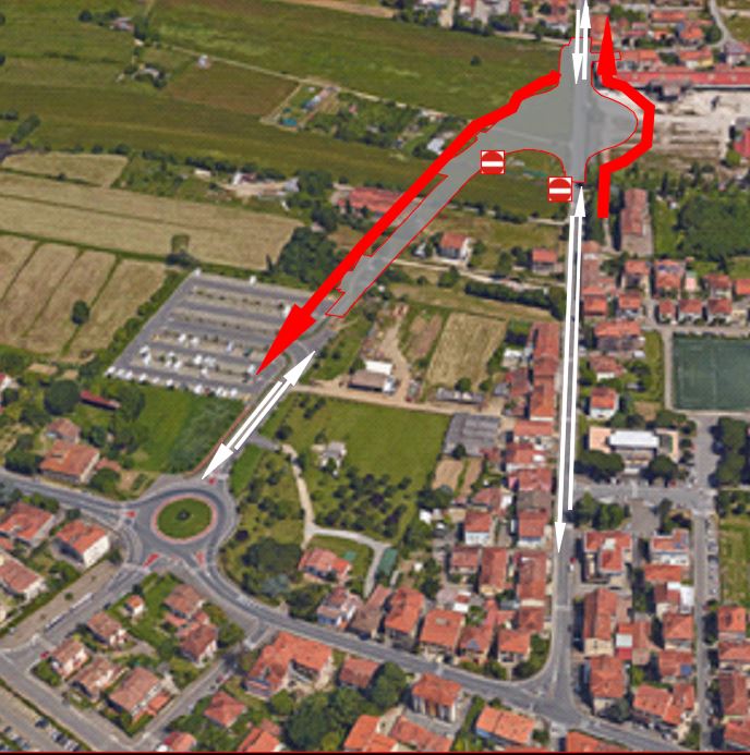 Deviazione su via Tarlati