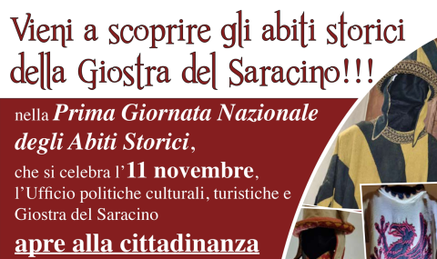 Locandina abiti storici