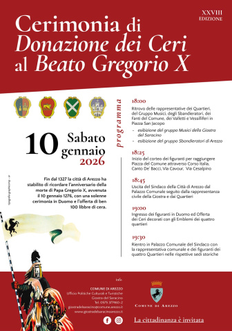 Calendario evento beato Gregorio X 2026