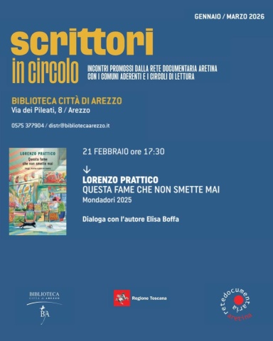Locandina Evento Scrittori in Circolo - Lorenzo Prattico